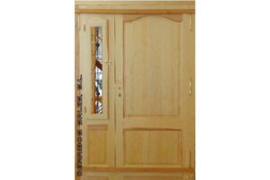 puerta de madera maciza, de calle. nueva