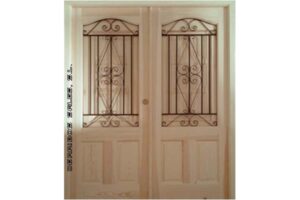 Puertas macizas de madera fabricadas en medidas especiales, para salón. Con fijo, o 2 hojas, con o sin montante, con o sin cerradura,...