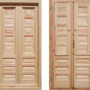 puertas para balcon de madera maciza