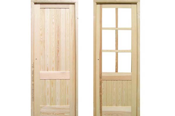 puerta de interior de madera maciza