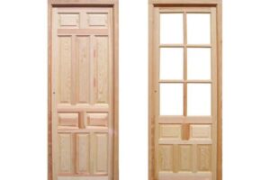 puertas de interior de madera maciza de pino