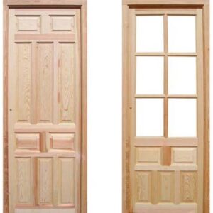 puertas de interior de madera maciza de pino