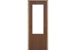 Puerta de interior Mod. SAPELLY. Hoja de 3,5 cm. de grosor. Con marco directo incluido de 7 x 6 cm. Abisagrada. Las puertas sapely están disponibles en 210 x 72 y 210 x 82 cm. y en 210 x 92,5 cm. También cristaleras de 210 x 82 y 210 x 92 cm.