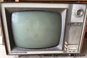 Televisor antiguo. Ideal para decoración y tematización.