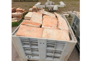 Baldosa de barro grande. Pixels.